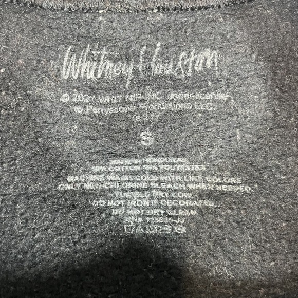 Whitney Houston Men's Small Black Graphic Sweatshirt - Picture 3 of 5